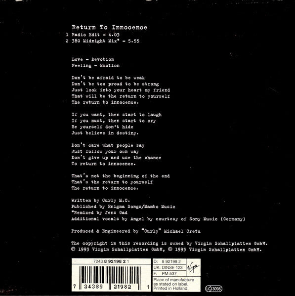 Enigma – Return To Innocence