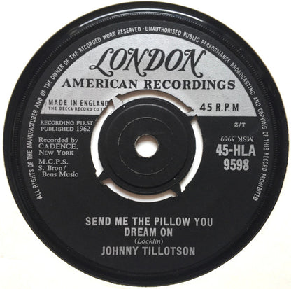 Johnny Tillotson – Send Me The Pillow You Dream On
