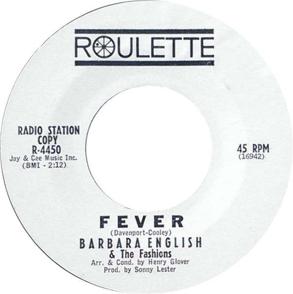 Barbara Jean English & The Fashions (9) – Bad News / Fever