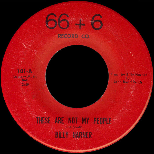 Billy Harner – These Are Not My People