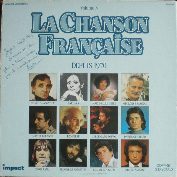 Various – La Chanson Française Depuis 1970 Volume 3