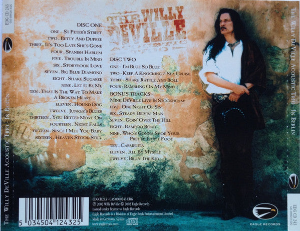 The Willy DeVille Acoustic Trio With David J. Keyes & Seth Farber – In Berlin