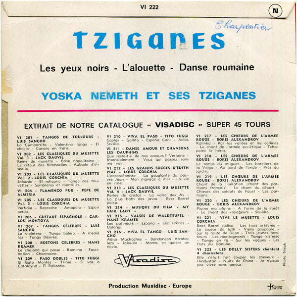 Yoska Nemeth Et Son Orchestre Tzigane – Tziganes