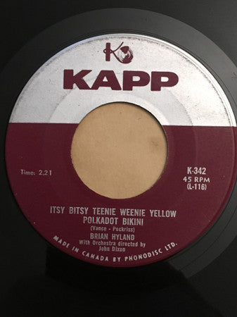 Brian Hyland – Itsy Bitsy Teenie Weenie Yellow Polkadot Bikini
