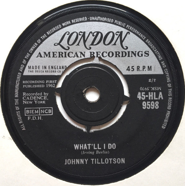 Johnny Tillotson – Send Me The Pillow You Dream On