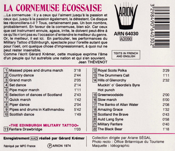 Gérard Krémer – La Cornemuse Écossaise et "The Edinburgh Military Tattoo"