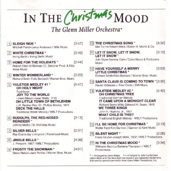 The Glenn Miller Orchestra – In The Christmas Mood