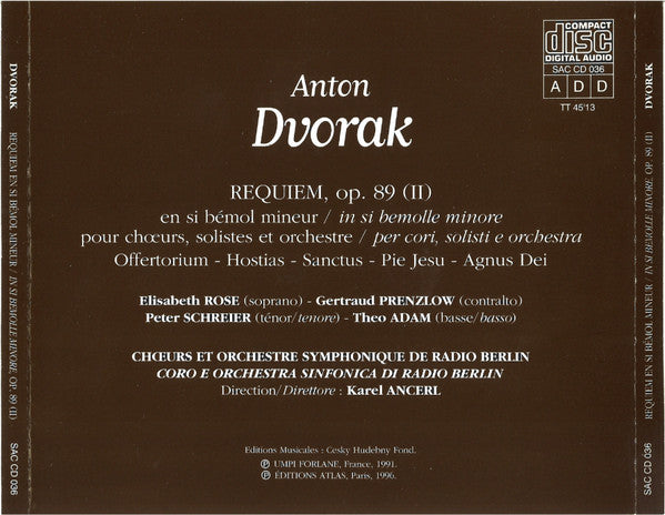 Antonín Dvořák – Requiem, Op. 89 En Si Bémol Mineur (II)
