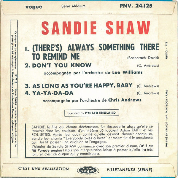 Sandie Shaw – (There's) Always Something There To Remind Me