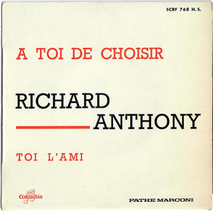 Richard Anthony (2) – A Toi De Choisir