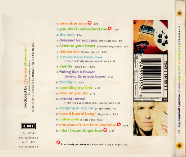 Roxette – Don't Bore Us - Get To The Chorus! (Roxette's Greatest Hits)