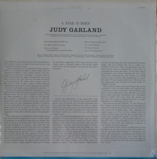 Judy Garland – A Star Is Born