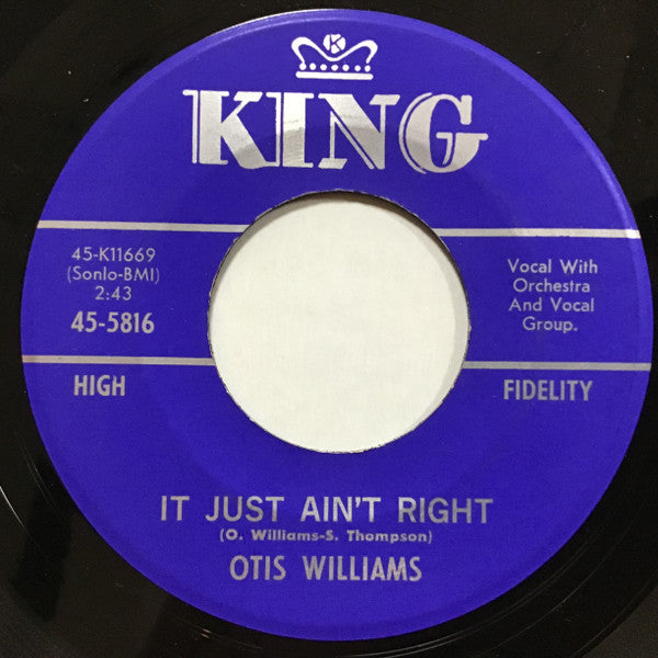 Otis Williams (3) – It Just Ain't Right