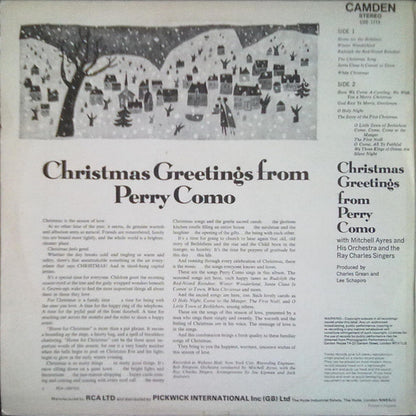 Perry Como – Christmas Greetings From Perry Como