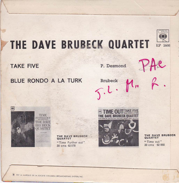 The Dave Brubeck Quartet – Take Five / Blue Rondo A La Turk