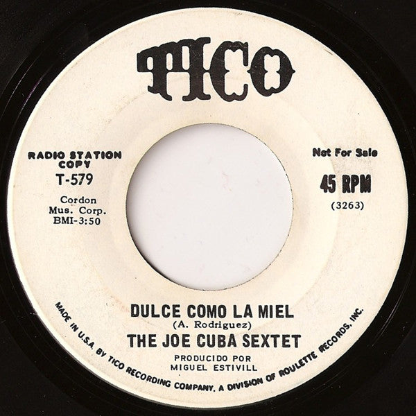 Joe Cuba Sextet – El Tabacon / Dulce Como La Miel