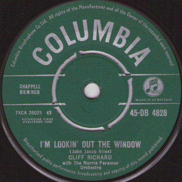 Cliff Richard – I'm Lookin' Out The Window / Do You Want To Dance
