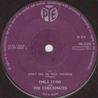 Emile Ford & The Checkmates – Don't Tell Me Your Troubles