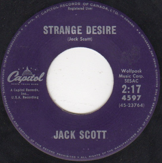 Jack Scott – Strange Desire
