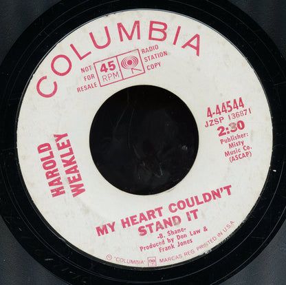 Harold Weakley – So Big A Mountain