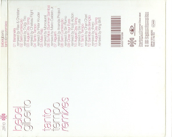 Bebel Gilberto – Tanto Tempo Remixes