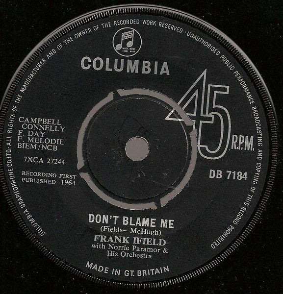 Frank Ifield – Don't Blame Me