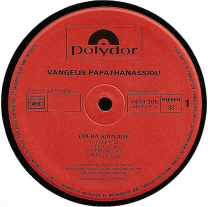 Evangelos Papathanassiou – Opéra Sauvage