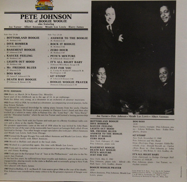 Pete Johnson – King Of Boogie Woogie