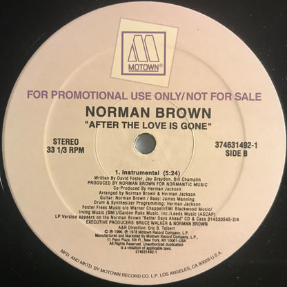 Norman Brown – After The Love Is Gone