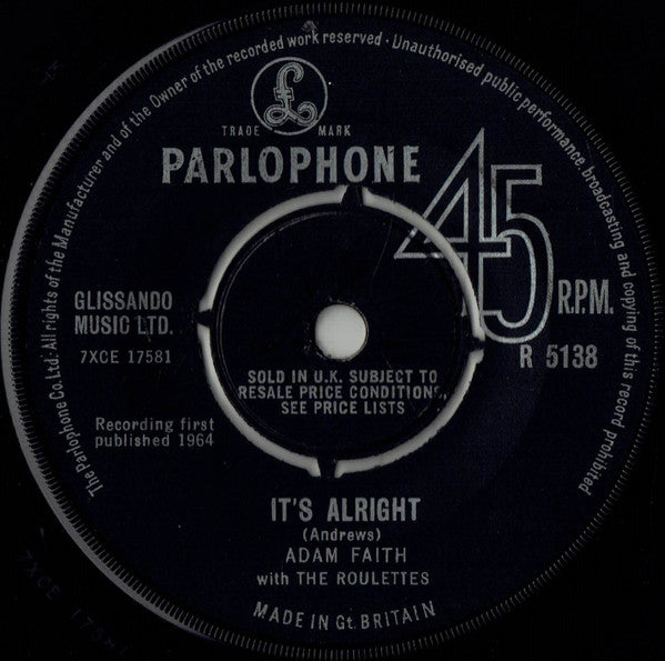 Adam Faith With The Roulettes – It's Alright