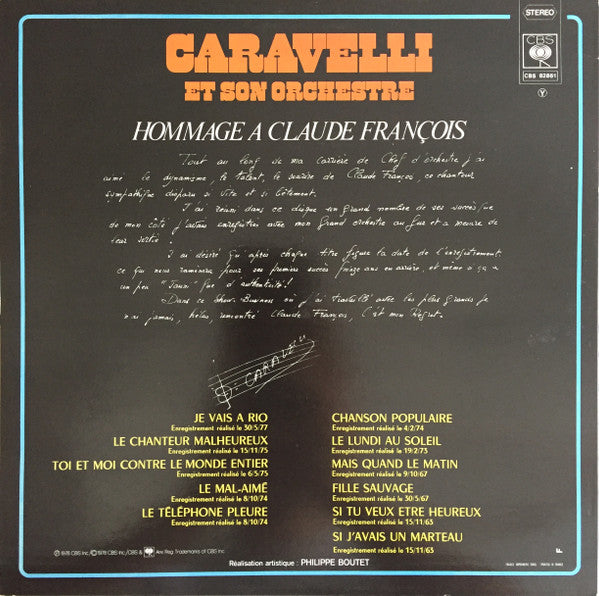 Caravelli & His Orchestra – Hommage À Claude François