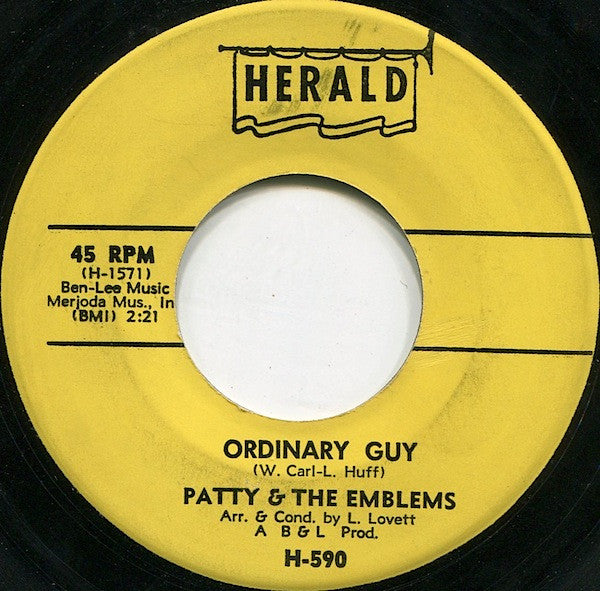 Patty & The Emblems – Mixed-Up, Shook-Up, Girl / Ordinary Guy
