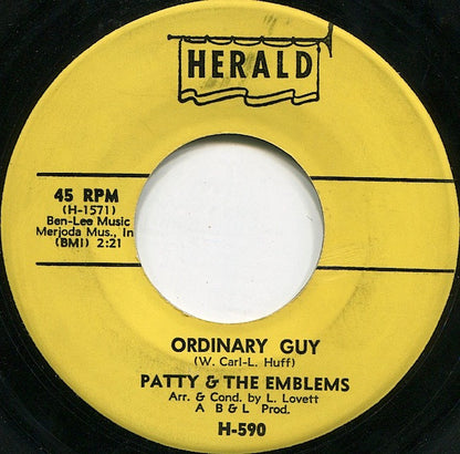 Patty & The Emblems – Mixed-Up, Shook-Up, Girl / Ordinary Guy