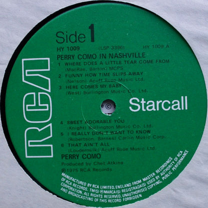 Perry Como – Perry Como In Nashville