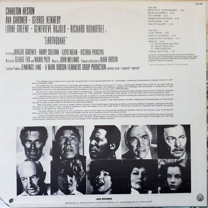 John Williams (4) – Earthquake •  Music From The Original Motion Picture Soundtrack