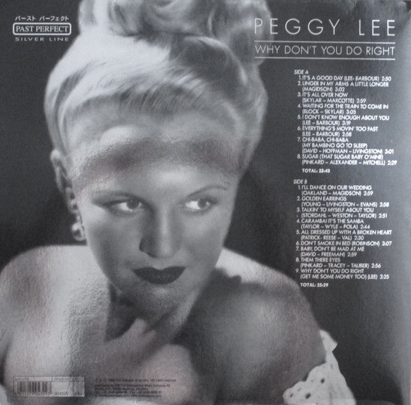 Peggy Lee – Why Don't You Do Right