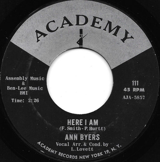 Ann Byers – Here I Am / If You Want To Keep Your Man