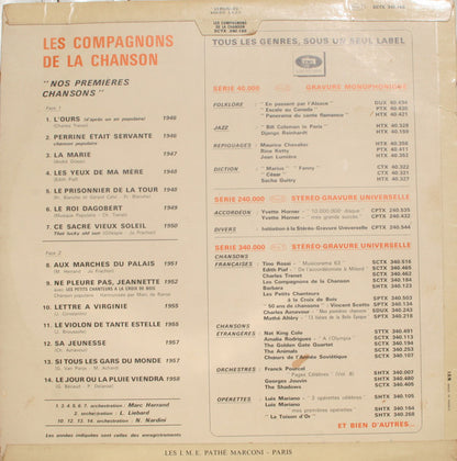Les Compagnons De La Chanson – Nos Premières Chansons