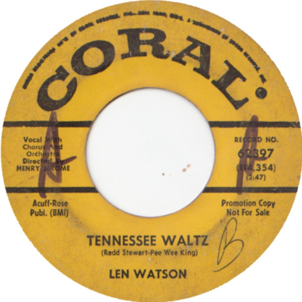 Len Watson – Tennessee Waltz