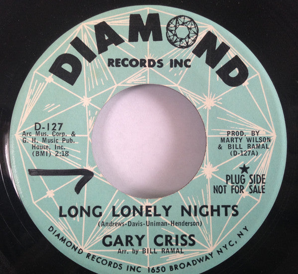 Gary Criss – Long Lonely Nights