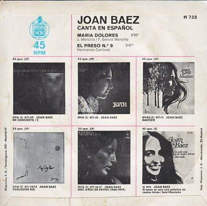 Joan Baez – Canta En Español
