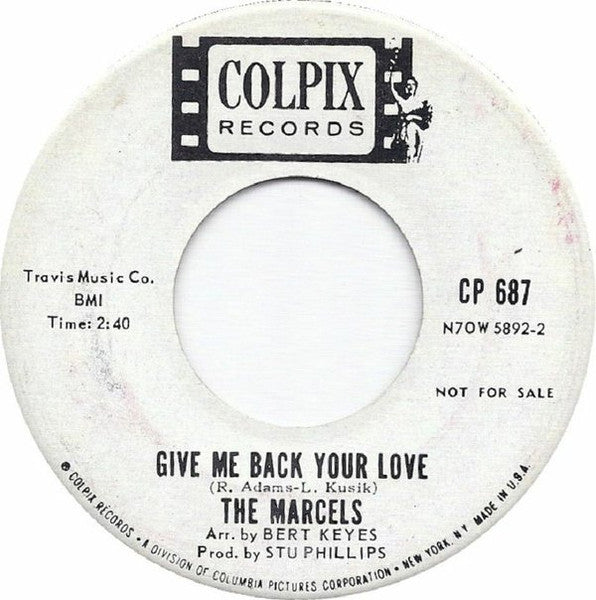The Marcels – Give Me Back Your Love / I Wanna Be The Leader