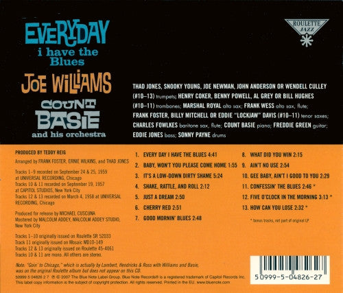 Joe Williams / Count Basie Orchestra – Everyday I Have The Blues