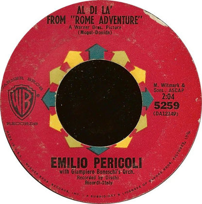 Emilio Pericoli / Gino Paoli – Al Di La' From "Rome Adventure" / Sassi
