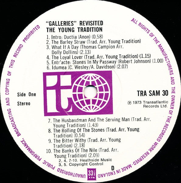 The Young Tradition – Galleries Revisited