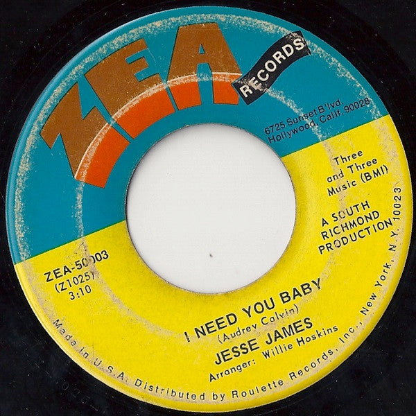 Jesse James (2) – I Need You Baby / Home At Last