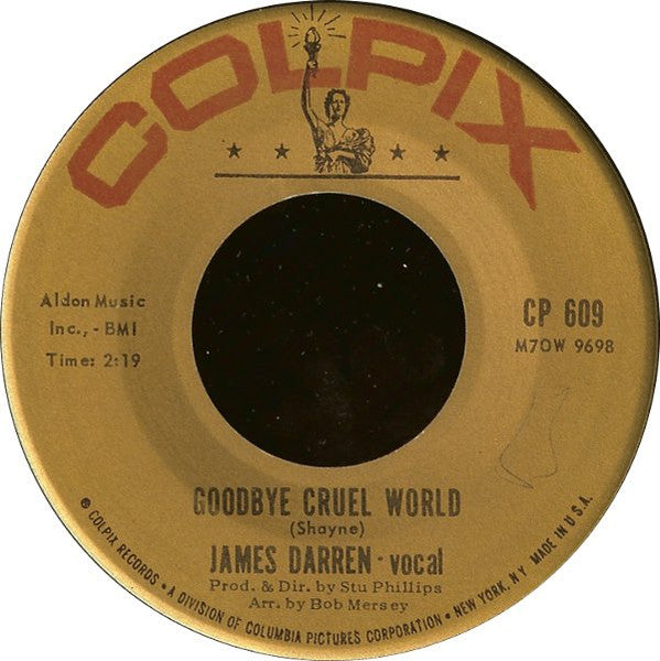 James Darren – Goodbye Cruel World / Valerie
