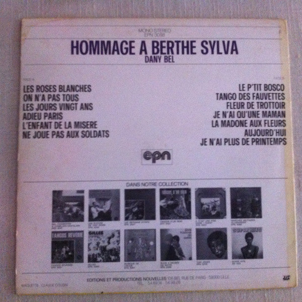 Dany Bel – Hommage A Berthe Sylva