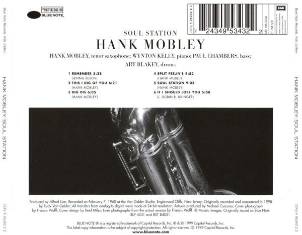 Hank Mobley – Soul Station