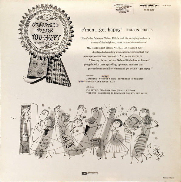 Nelson Riddle And His Orchestra – C'mon... Get Happy